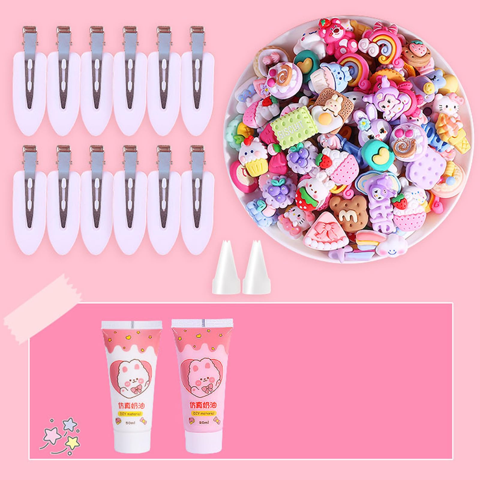 Amazon | ヘアピン素材パックのデザインとヘアアクセサリーの作成